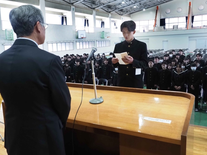 同窓会入会式が行われました